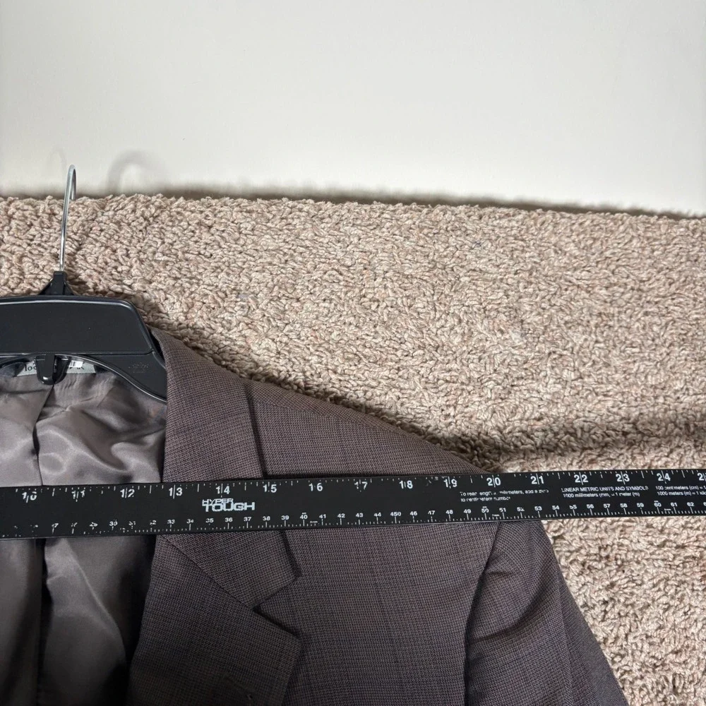 Jos A Bank Signature Collection Brown Glen Plaid‎ Silk Blend Blazer Mens 48R